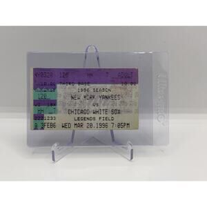 March 20, 1996 Chicago White Sox Vs New York Yankees Ticket Stub Spring Training